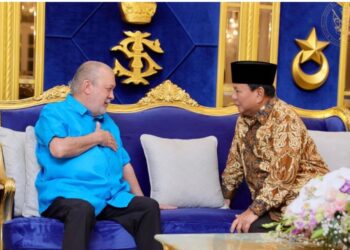Menhan Prabowo Bertemu Sultan Johor Bahas kerjasama Pertahanan