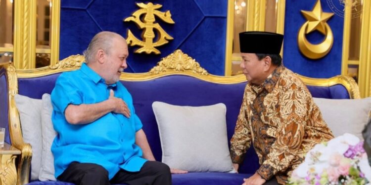 Menhan Prabowo Bertemu Sultan Johor Bahas kerjasama Pertahanan