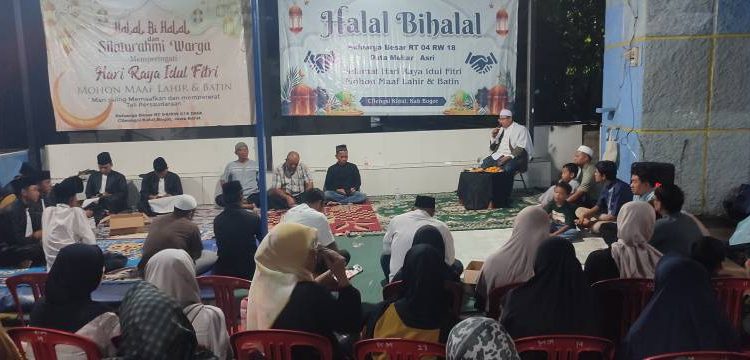 Halal Bi halal RT 04/RW 18 Duta Mekar Asri Berlangsung khidmat